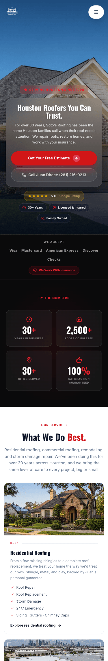 Client website built by DoubleTap Creative